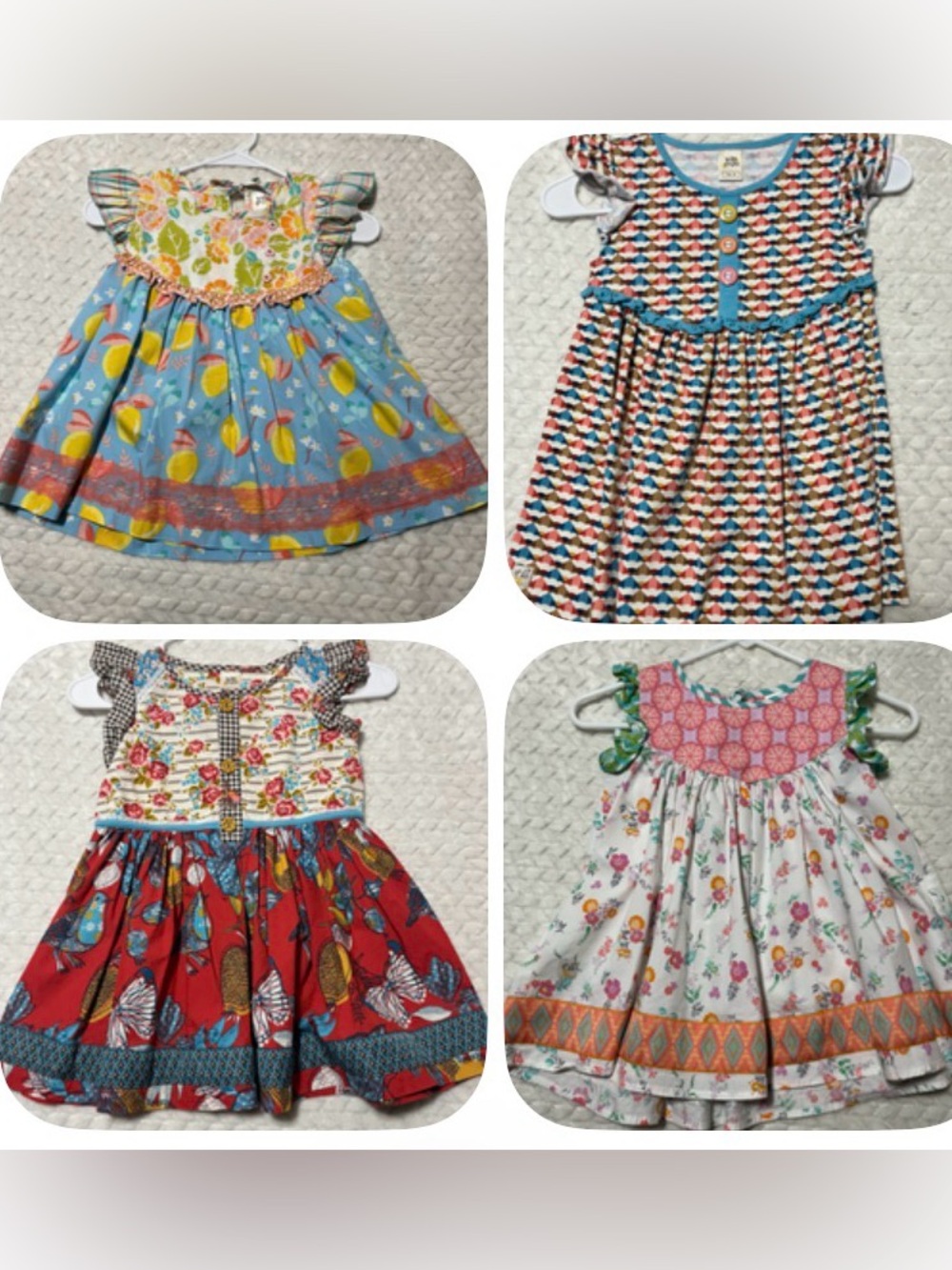 Lot of 4 WILDFLOWERS Girls Tunic Twirl tops - NEW CONDITION Sz 8